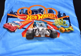 Poszewka na poduszkę jasiek Hot Wheels dekoracyjna welur 40x40 Velvet