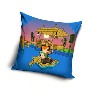 Poszewka na poduszkę jasiek Minecraft dekoracyjna welur 40x40 Velvet