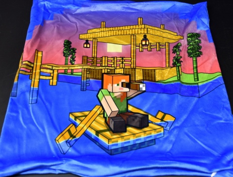 Poszewka na poduszkę jasiek Minecraft dekoracyjna welur 40x40 Velvet