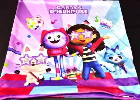 Poszewka na poduszkę jasiek Koci Domek Gabi dekoracyjna welur 40x40 Velvet