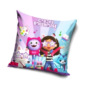 Poszewka na poduszkę jasiek Koci Domek Gabi dekoracyjna welur 40x40 Velvet