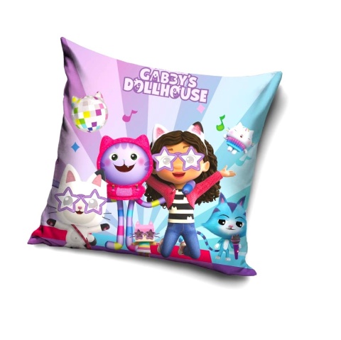 Poszewka na poduszkę jasiek Koci Domek Gabi dekoracyjna welur 40x40 Velvet