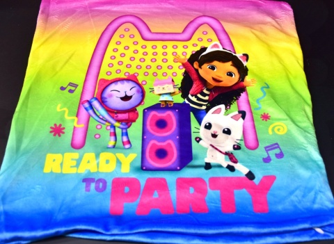 Poszewka na poduszkę jasiek Koci Domek Gabi dekoracyjna welur 40x40 Velvet