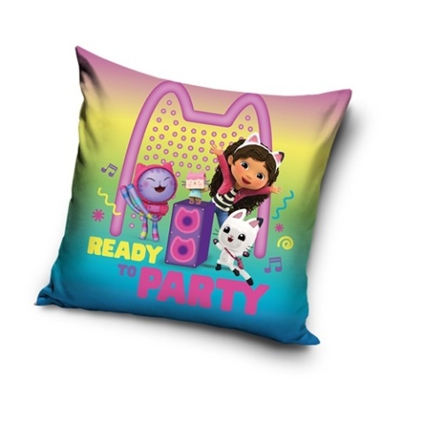 Poszewka na poduszkę jasiek Koci Domek Gabi dekoracyjna welur 40x40 Velvet