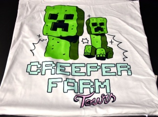 Poszewka na poduszkę jasiek Minecraft dekoracyjna welur 40x40 Velvet