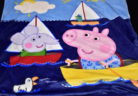 Poszewka na poduszkę jasiek Świnka Peppa Pig dekoracyjna welur 40x40 Velvet
