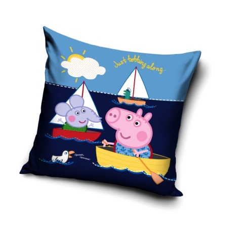 Poszewka na poduszkę jasiek Świnka Peppa Pig dekoracyjna welur 40x40 Velvet
