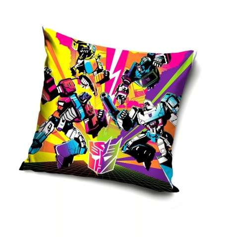 Poszewka na poduszkę jasiek Transformers dekoracyjna welur 40x40 Velvet