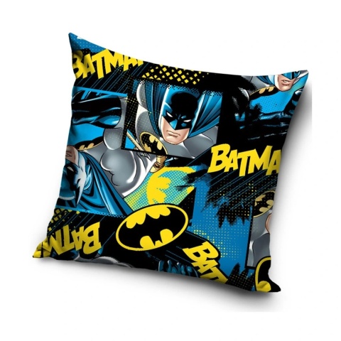 Poszewka na poduszkę jasiek Batman dekoracyjna welur dziecięca 40x40 Velvet