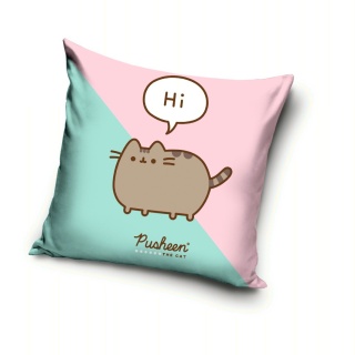 Poszewka na poduszkę jasiek Kot Pusheen dekoracyjna welur 40x40 Velvet