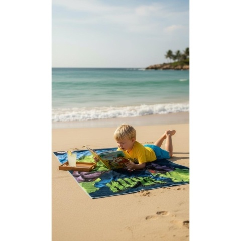 Ręcznik szybkoschnący kąpielowy plażowy AVENGERS HULK 70x140