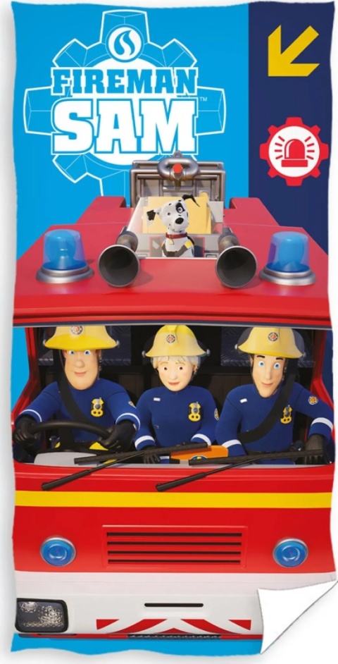 Ręcznik kąpielowy plażowy bawełniany Strażak Sam 70x140