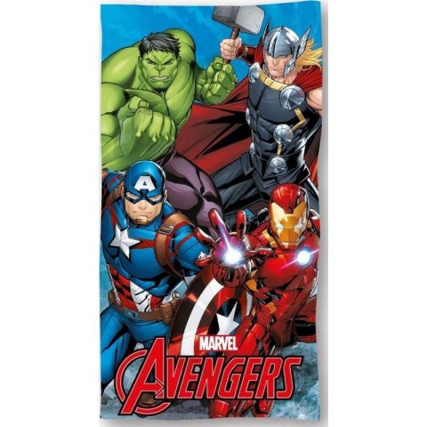 Ręcznik kąpielowy plażowy szybkoschnący AVENGERS HULK THOR IRONMAN 70x140