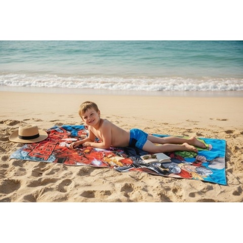 Ręcznik kąpielowy plażowy szybkoschnący AVENGERS HULK THOR IRONMAN 70x140
