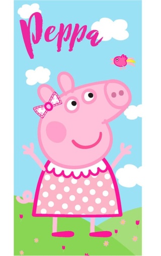 Ręcznik plażowy kąpielowy szybkoschnący ŚWINKA PEPPA 70x140