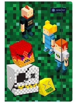 Teczka z gumką A4 na dokumenty pixel game dla gracza ASTRAPAP