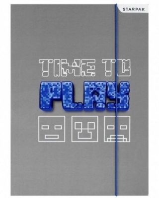 Teczka z gumką A4 na dokumenty pixel game play plan lekcji Starpak