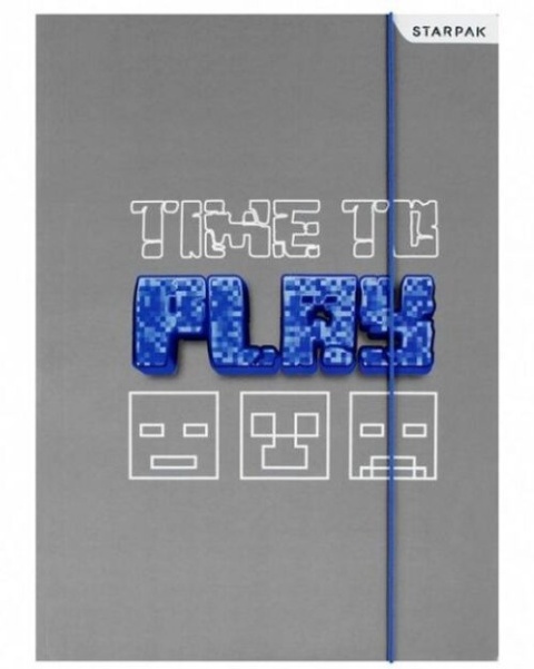 Teczka z gumką A4 na dokumenty pixel game play plan lekcji Starpak