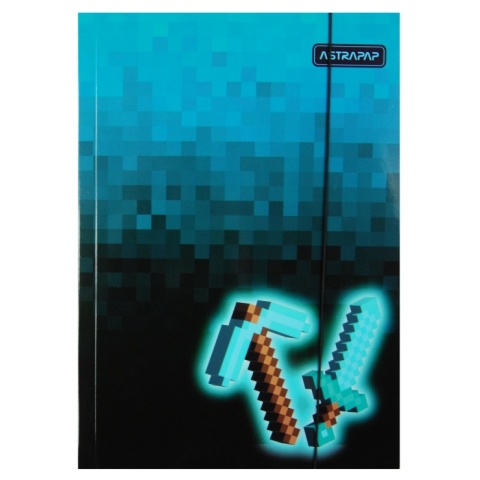 Teczka z gumką A4 na dokumenty pixel miecz kilif dla gracza ASTRAPAP