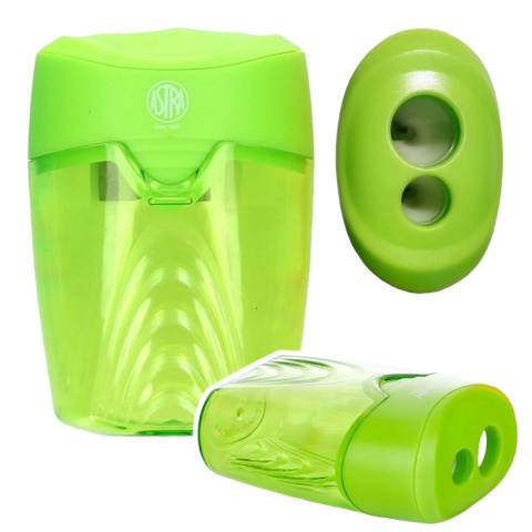 Temperówka strugaczka podwójna z pojemnikiem Astra Wave