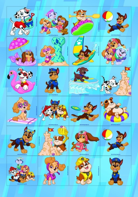 Wydrapywanka + rysik dwustronne kolorowe zdrapki z kolorowanką PSI PATROL