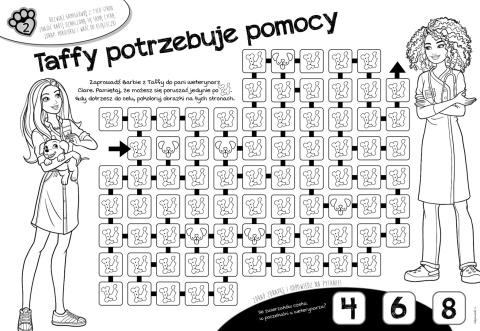 Wydrapywanka + rysik dwustronne zdrapki z kolorowanką BARBIE