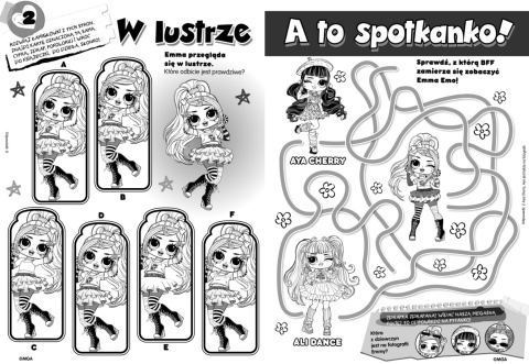 Wydrapywanka + rysik dwustronne zdrapki z kolorowanką LOL SURPRISE TWEENS