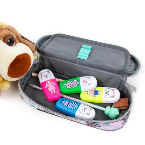 Zakreślacze mini pisaki neonowe 4 kolory zwierzaki Kidea