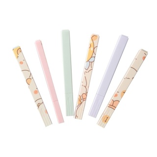 Zakreślacze pisaki z obrazkiem Kapibara 6 kolorów Dpcraft