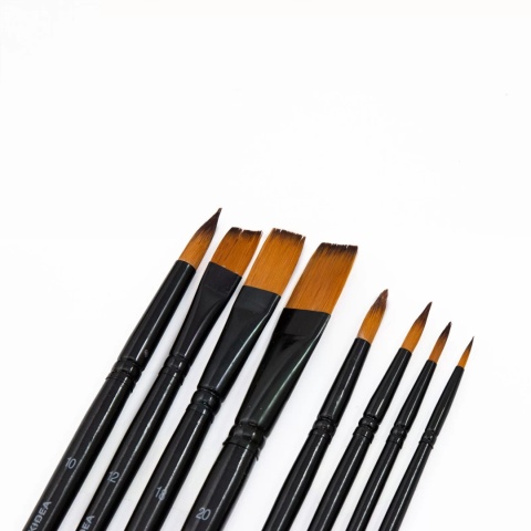 Zestaw pędzelków Pędzle Premium 8 szt. Kidea