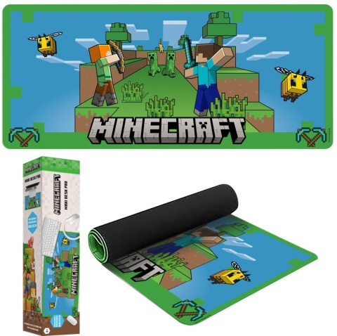 podkładka pod myszkę na biurko XXL 80x35 cm Minecraft