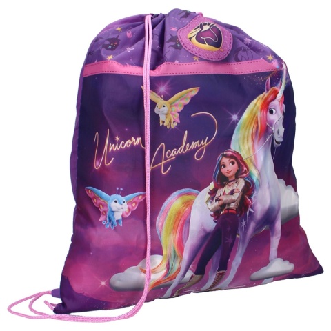 plecak worek na buty kapcie Akademia jednorożców