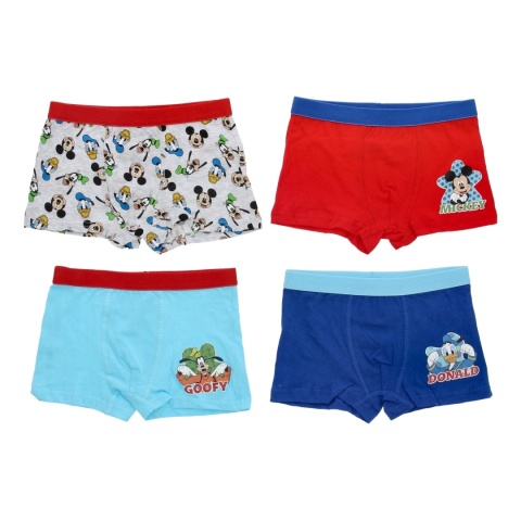 Bokserki majtki dziecięce Myszka Mickey chłopięce bawełniane 4-pak 98/104
