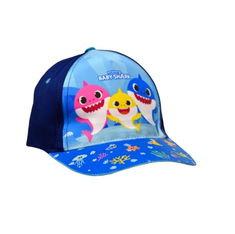 Czapka z daszkiem Baby Shark dziecięca chłopięca letnia 3-5 lat 51 cm