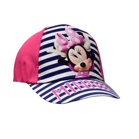 Czapka z daszkiem dziecięca Myszka Minnie dla dziewczynki 7-8 lat 54 cm