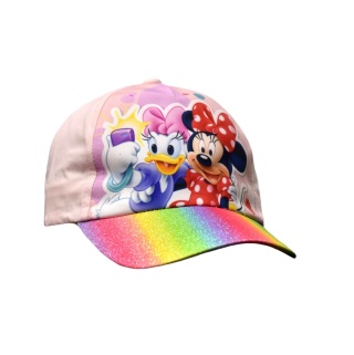 Czapka z daszkiem dziecięca Myszka Minnie dla dziewczynki 5-6 lat 52 cm