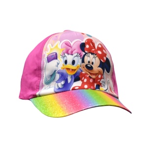 Czapka z daszkiem dziecięca Myszka Minnie dla dziewczynki 5-6 lat 52 cm