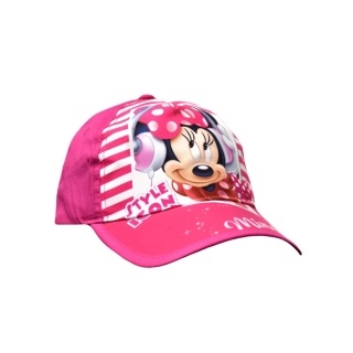 Czapka z daszkiem dziecięca Myszka Minnie dla dziewczynki 5-6 lat 52 cm