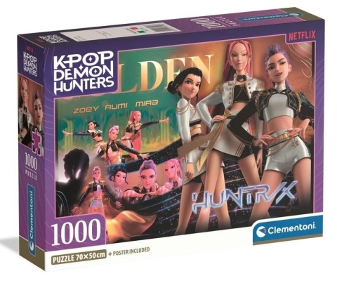 K-POP Demon Hunters Huntrix 70x50cm Puzzle Clementoni 1000 EL 37126
