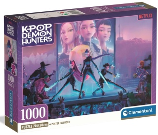 K-POP Demon Hunters Huntrix 70x50cm Puzzle Clementoni 1000 EL 37121