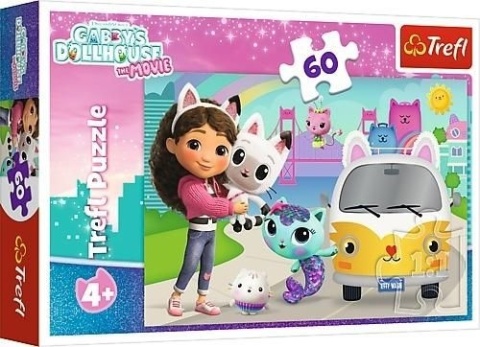 KOCI DOMEK GABI kocie przygody Trefl Puzzle 60 EL 17415