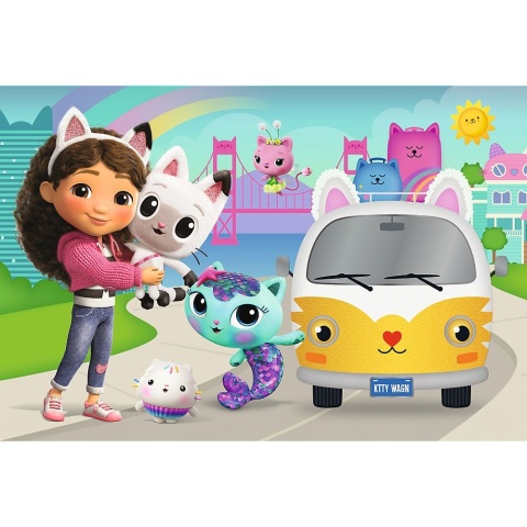KOCI DOMEK GABI kocie przygody Trefl Puzzle 60 EL 17415