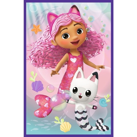 Koci domek Gabi kolorowe dni Trefl Puzzle 3x80 3w1 3 x 80 EL 34882