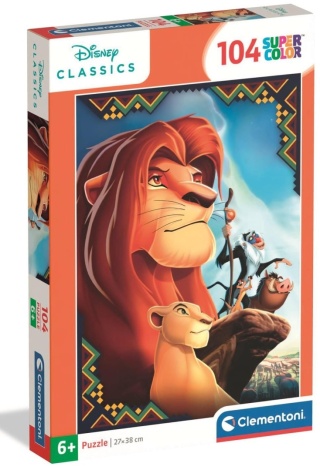 Król Lew Simba super color Puzzle 104 EL 25052 38x27 cm