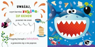 Książka dla dzieci Uwaga! NIE KARM LWA Książeczka sensoryczna