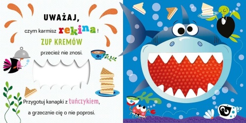 Książka dla dzieci Uwaga! NIE KARM LWA Książeczka sensoryczna