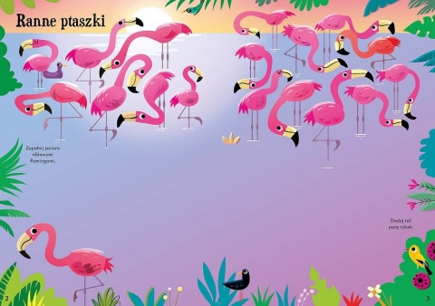 Lubię naklejać. Flamingi i inne ptaki ponad 250 naklejek