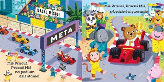 MIŚ PRACUŚ. KIEROWCA RAJDOWY książka interaktywna z ruchomymi elementami