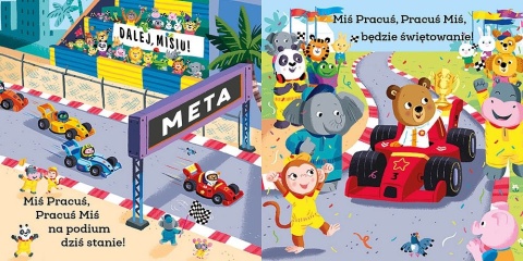 MIŚ PRACUŚ. KIEROWCA RAJDOWY książka interaktywna z ruchomymi elementami