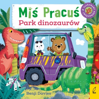MIŚ PRACUŚ. PARK DINOZAURÓW książka interaktywna z ruchomymi elementami